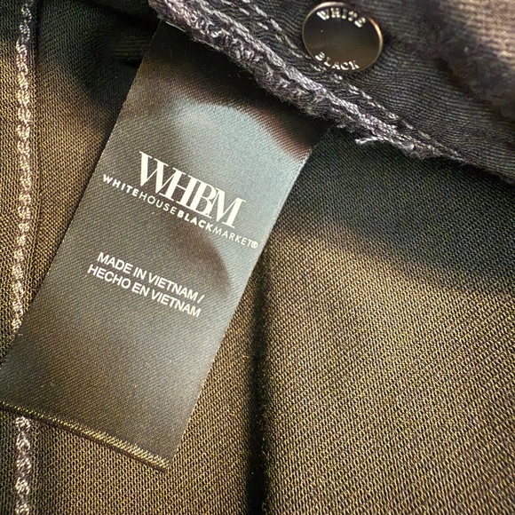 WHBM High-Rise Coated Slim Boot Jeans size 14 R NWT - Picture 10 of 11